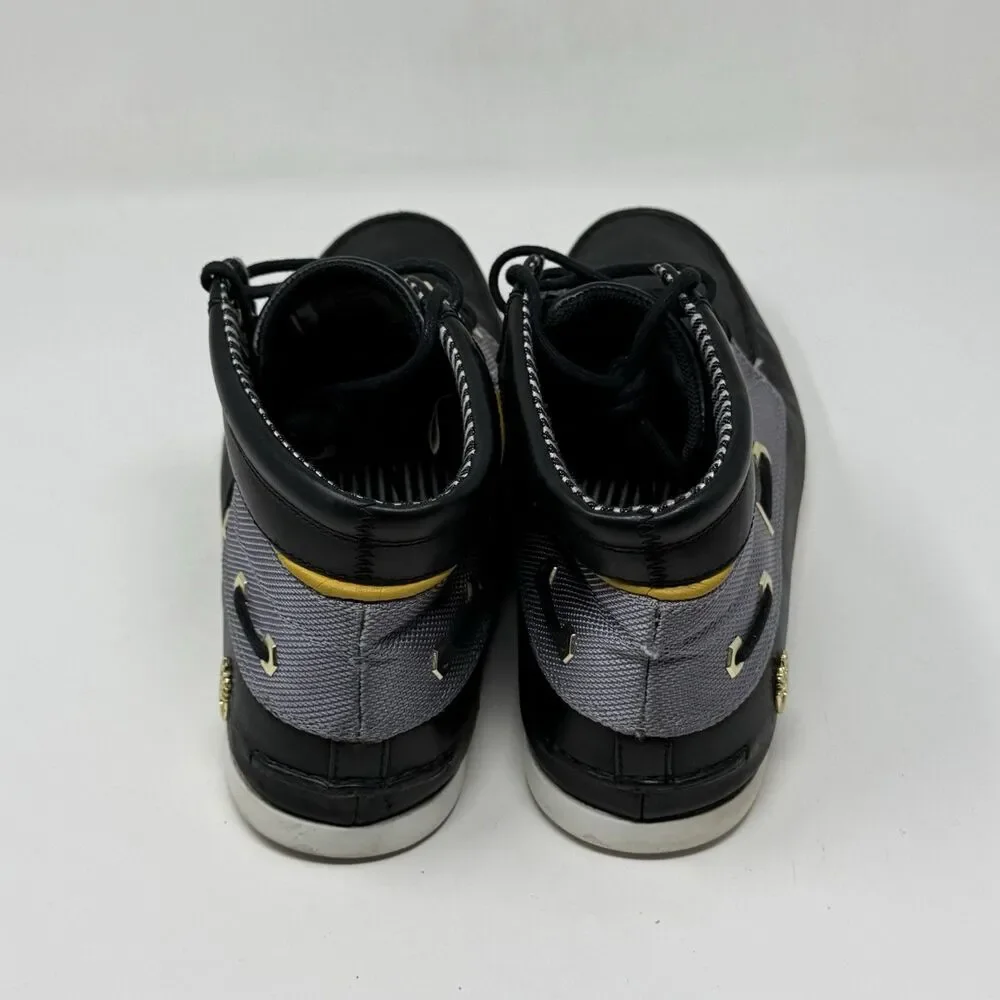 Timberland Newmarket Chukka Boots Mens 12 Black Leather Lace Up Preppy Casual